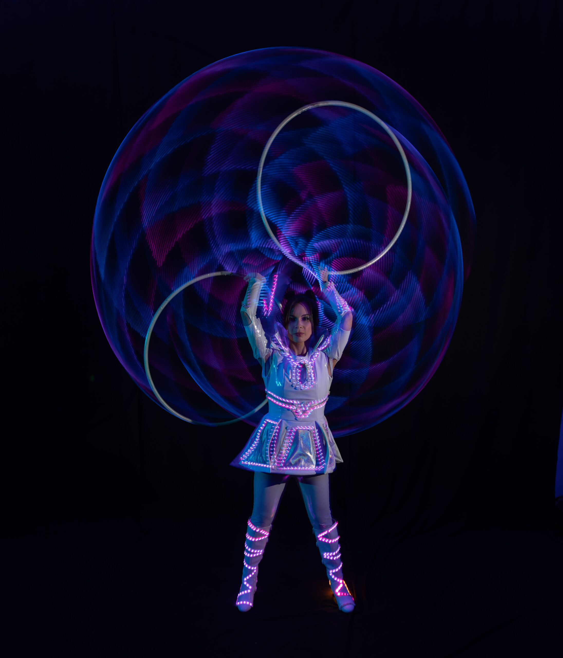 fényshow led hoop